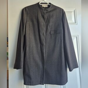 Giorgio Armani Dark Grey Blazer Suit Jacket Unisex Coat
